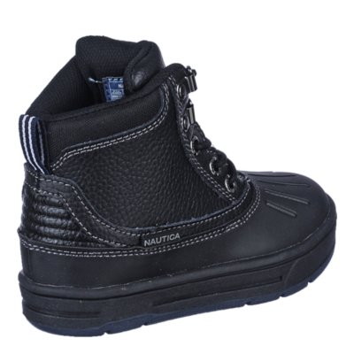 nautica black duck boots