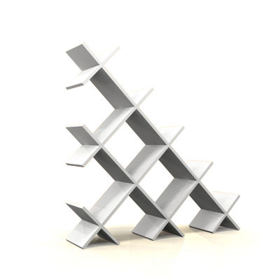 5' Wide Pyramid Bookshelf
