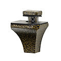 Medium Diamond Glass Shelf Bracket, Set of 2