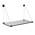 Floating Glass Cable Shelf
