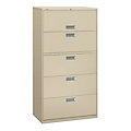 Brigade 600 5-Drawer Lateral File, 36