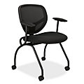 Basyx Mesh Nesting Chair with Arms, Set of 2