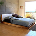 LAX Series King Platform Bed with Headboard