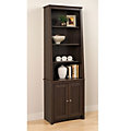 Slant-Back Bookcase with Shaker Doors