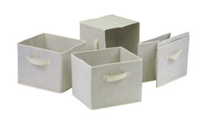 Fabric Storage Bins, Set of 4