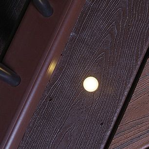 Trex Decklighting offers low-profile recessed lights for subtle effects