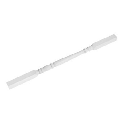 Trex Transcend colonial spindle in Classic White