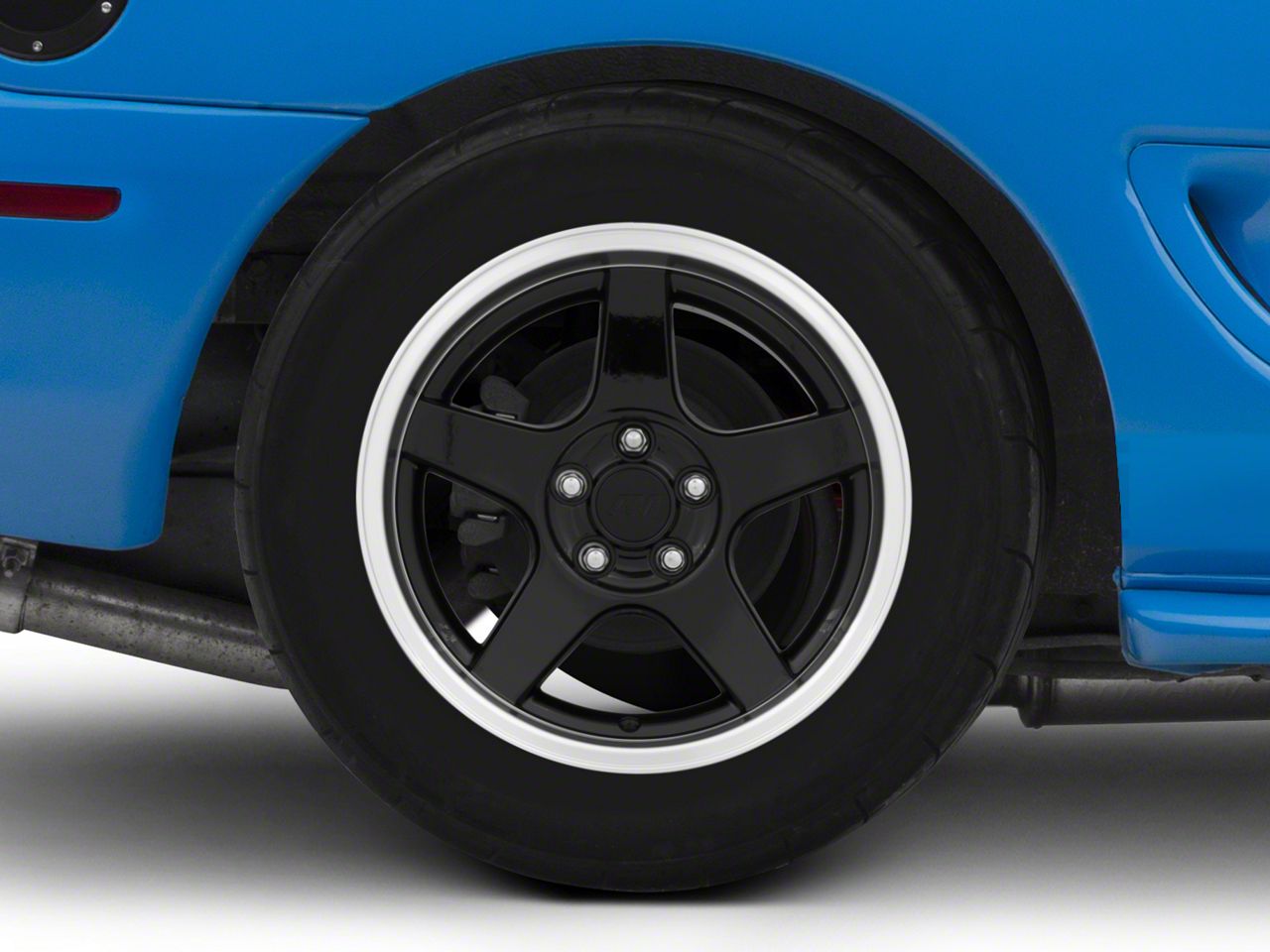 Black Deep Dish 2003 Style Cobra Wheel - 17x10.5 (94-04 All)