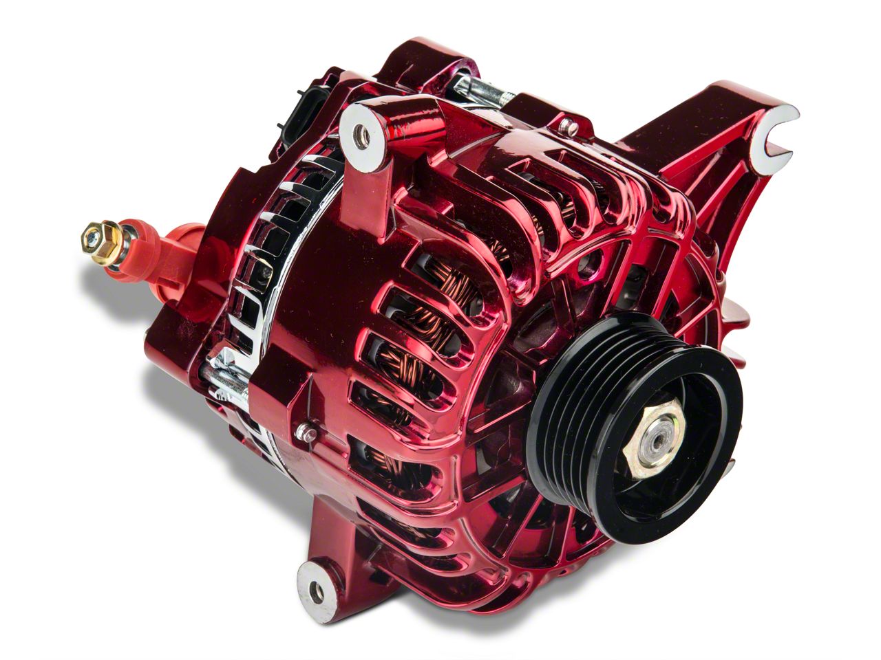 PA Performance PAPerformance 130 Amp Mustang Alternator Red 2264CR