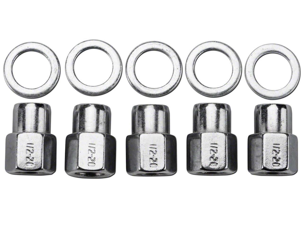Weld Racing Race Open Lug Nut Kit 5 Lugs 6011456 (9414) Free Shipping