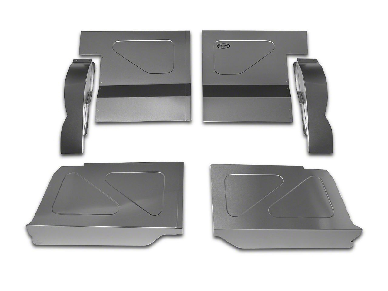 Scott Rod Fabrication Aluminum Rear Seat Delete Kit - Coupe (79-93 All)