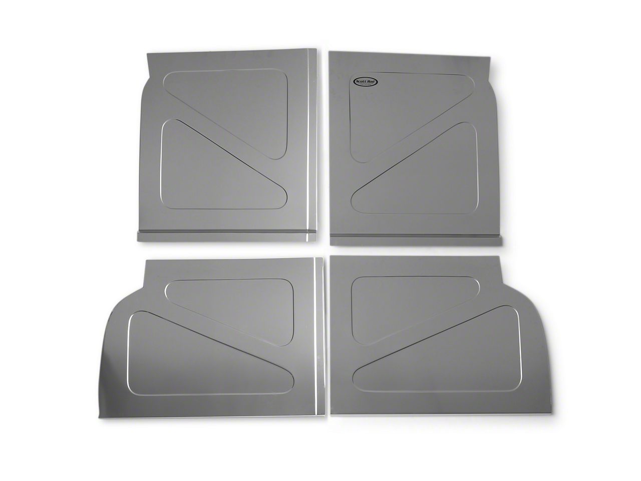 Scott Rod Fabrication Aluminum Rear Seat Delete Kit w/ Stock Filler Panel installed (94-04 All)
