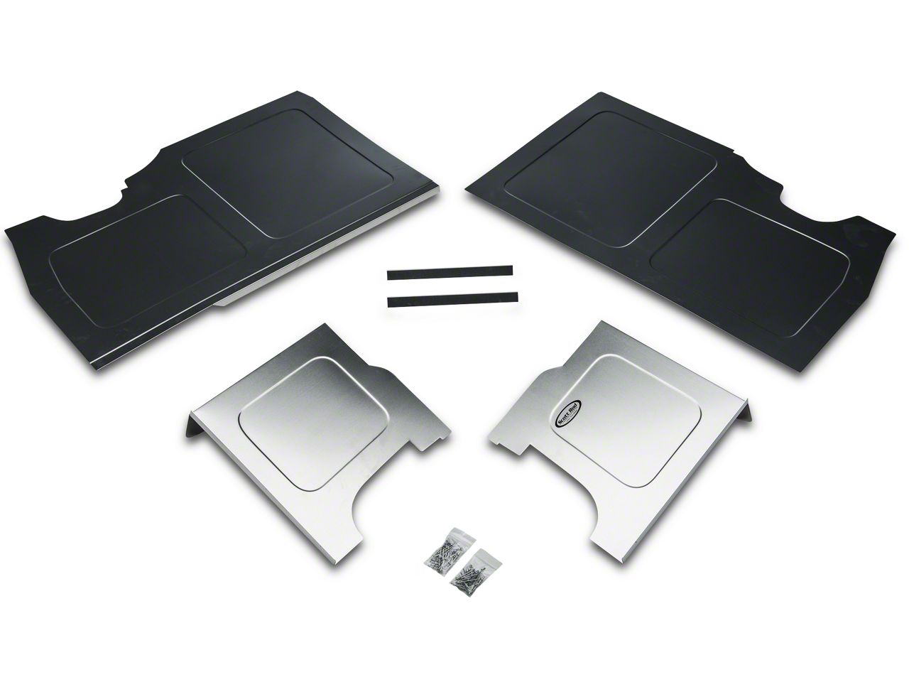 Scott Rod Fabrication Aluminum Trunk Floor And Side Panel Cover Kit (94-04 All)