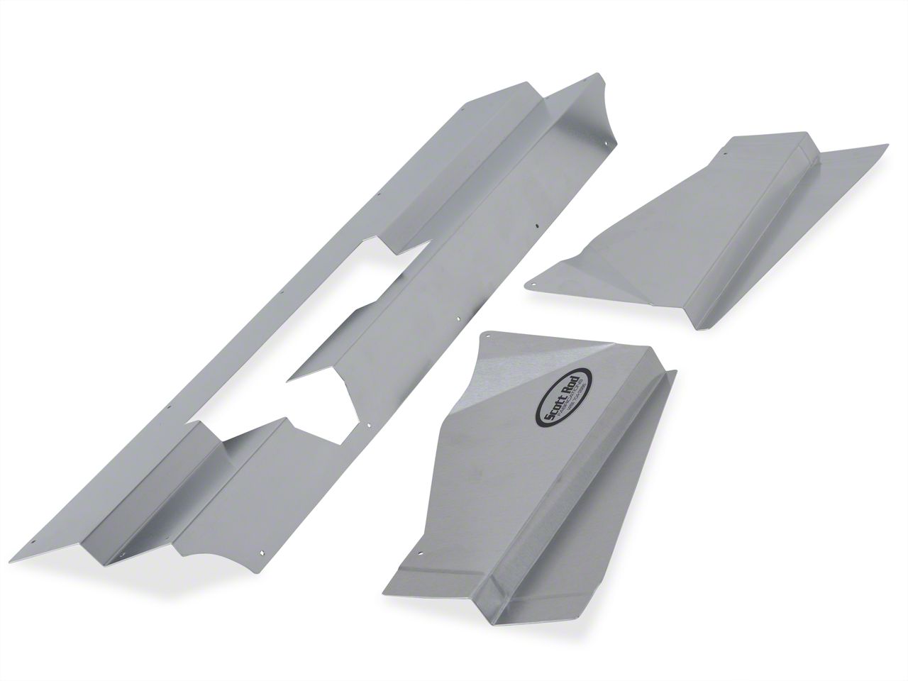 Scott Rob Fabrication Aluminum Radiator Cover w/ Latch Cutout (87-93 All)