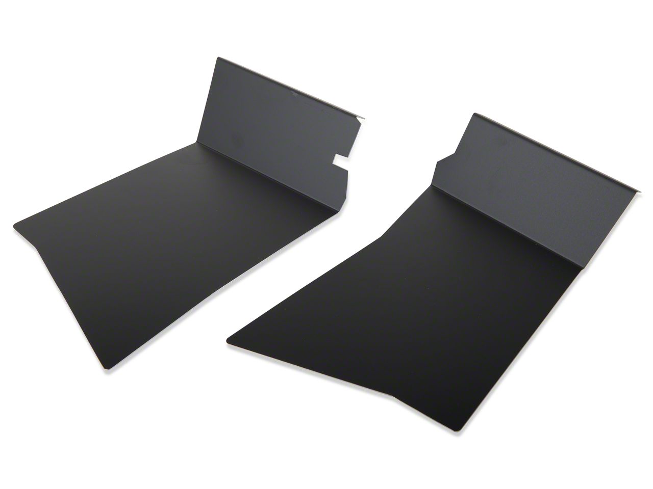 Scott Rob Fabrication Aluminum Rear Inner Skirt Covers - Black (87-93 All)