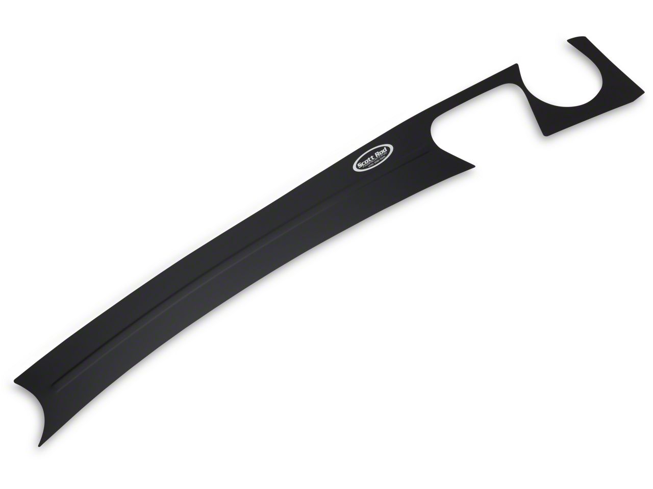 Scott Rob Fabrication Aluminum Firewall Cover w/ Cutouts - Black (87-93 All)