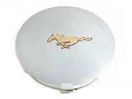 Mustang Pony Wheel Center Cap - Chrome w/ Gold Pony (90-93)