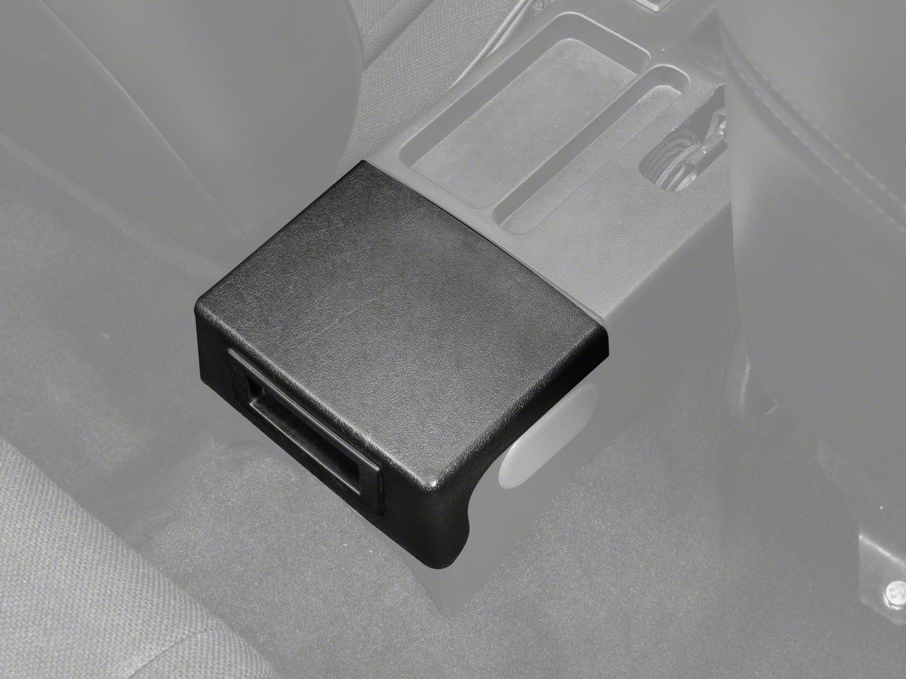 Center Console Arm Rest Delete Plate - Black (87-93 All)