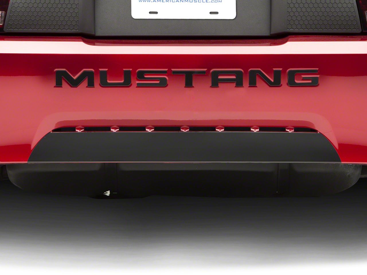 Black Steel Bumper Insert Letters (99-04 GT, V6, Mach 1; 99 Cobra)