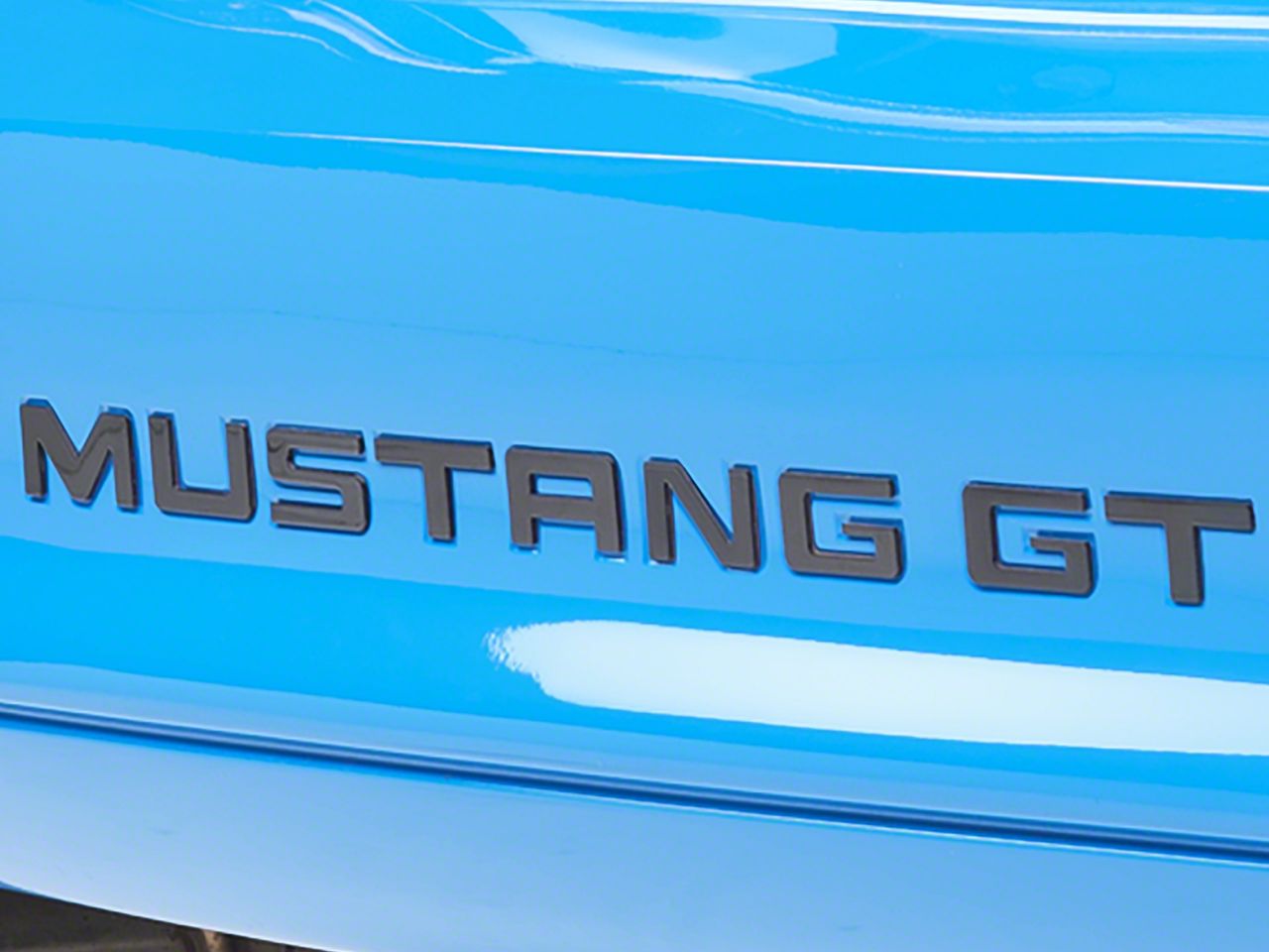 Black Steel Bumper Insert Letters (94-98 GT, V6; 94-95 Cobra)
