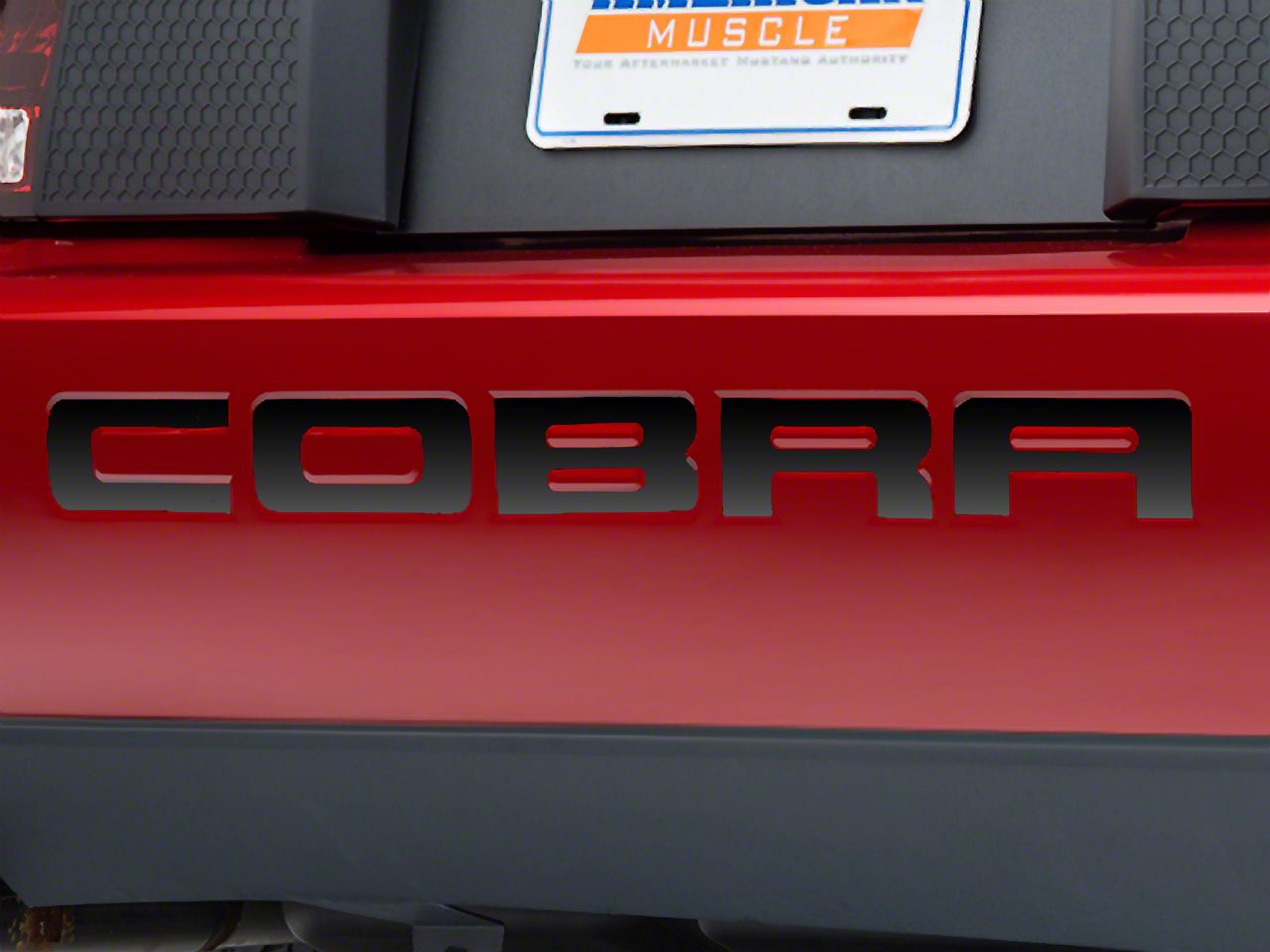 Black Chrome Bumper Insert Letters (96-98 Cobra; 01 Cobra)