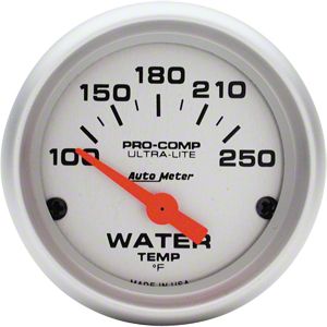 Auto Meter Pro-Comp Ultra-Lite Water Temp Gauge - Electric (79-13 All)