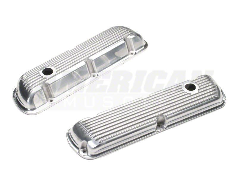 Moroso Polished Finned Valve Covers (260, 289, 302, 351W)