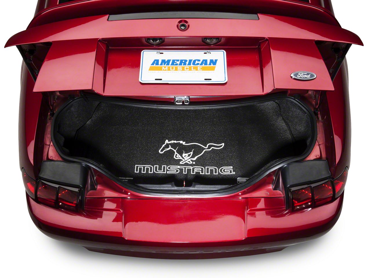 Fender Gripper Trunk Mat - Running Pony - Coupe (94-04 All)