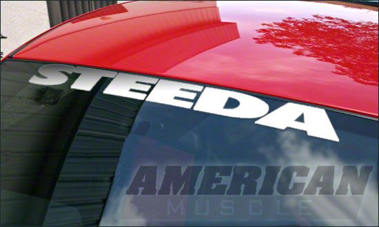Steeda Windshield Decal - Silver