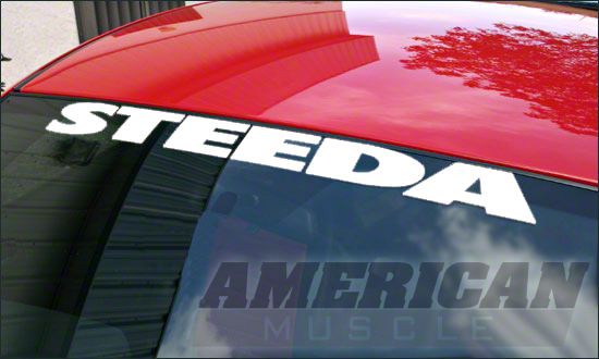 Steeda Windshield Decal - White