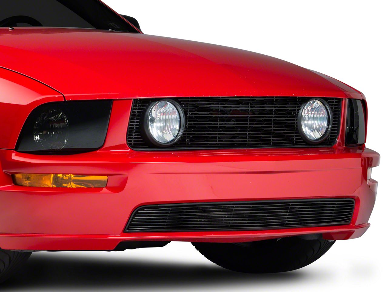 Black Pony Delete Billet Grille - Combo (05-09 GT)