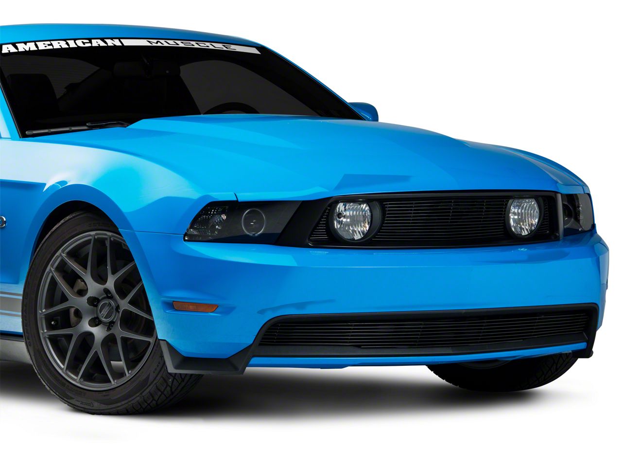Black Pony Delete Billet Grille - Lower (10-12 GT)