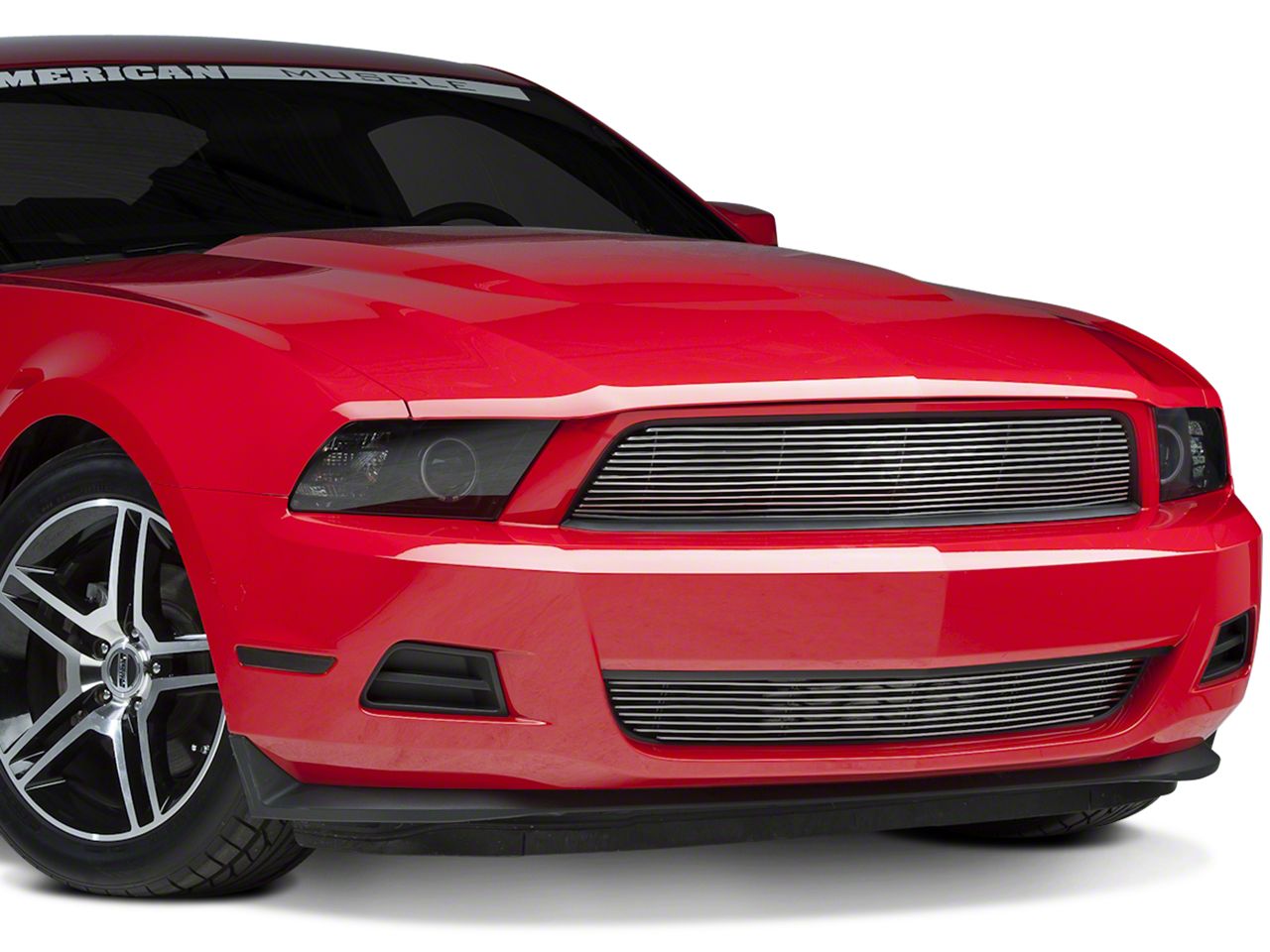 Polished Pony Delete Billet Grille - Upper (10-12 V6)