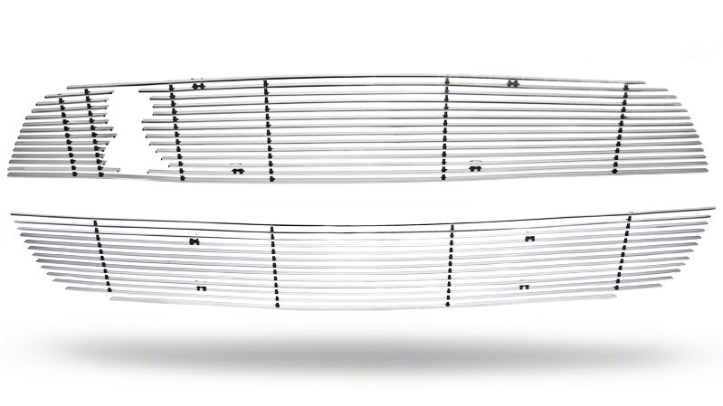 Polished Mustang Billet Upper & Lower Grille Combo (10-12 GT500)