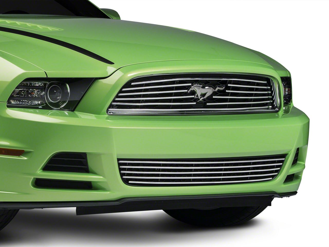 Modern Billet Polished Grille - Upper (13-14 V6)