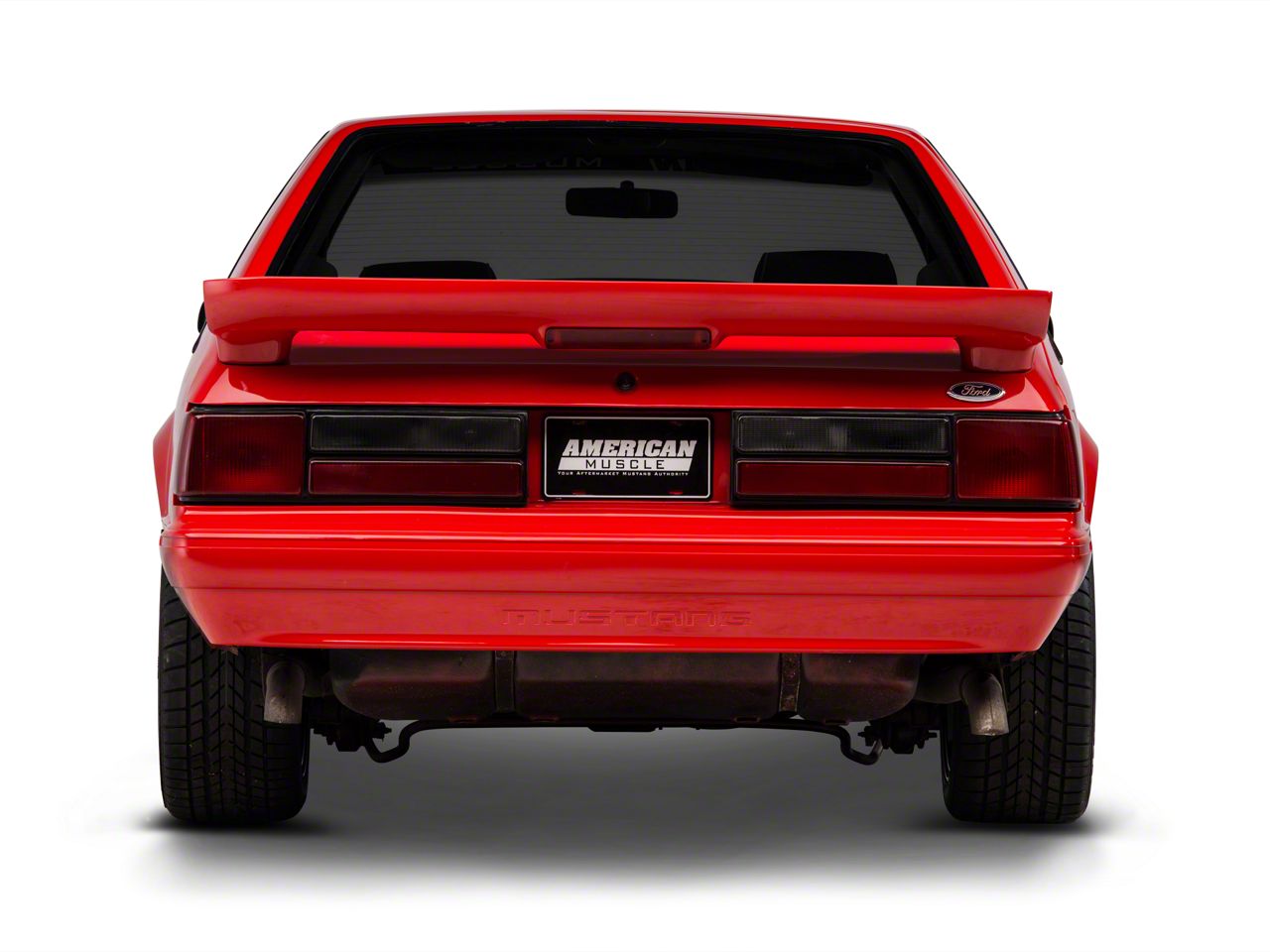 Rear Bumper Cover w/ Mustang Lettering - Unpainted (87-93 LX)