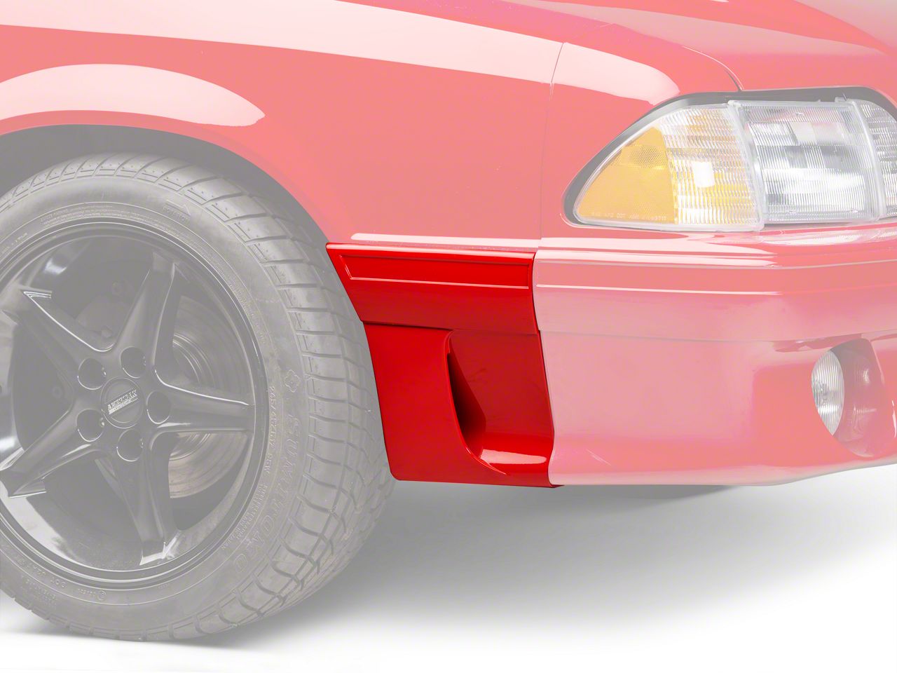 RH Fender Molding w/ Side Scoop - Front (91-93 GT)