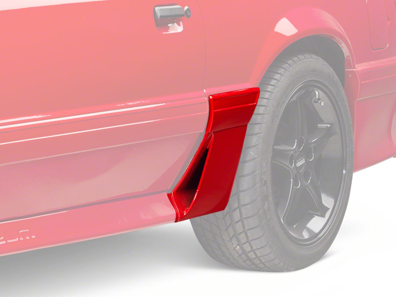 LH Quarter Molding w/ Side Scoop - Front (87-93 GT)