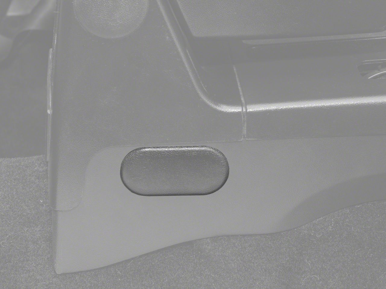 Center Console Oval Access Plug - Gray (87-93 All)