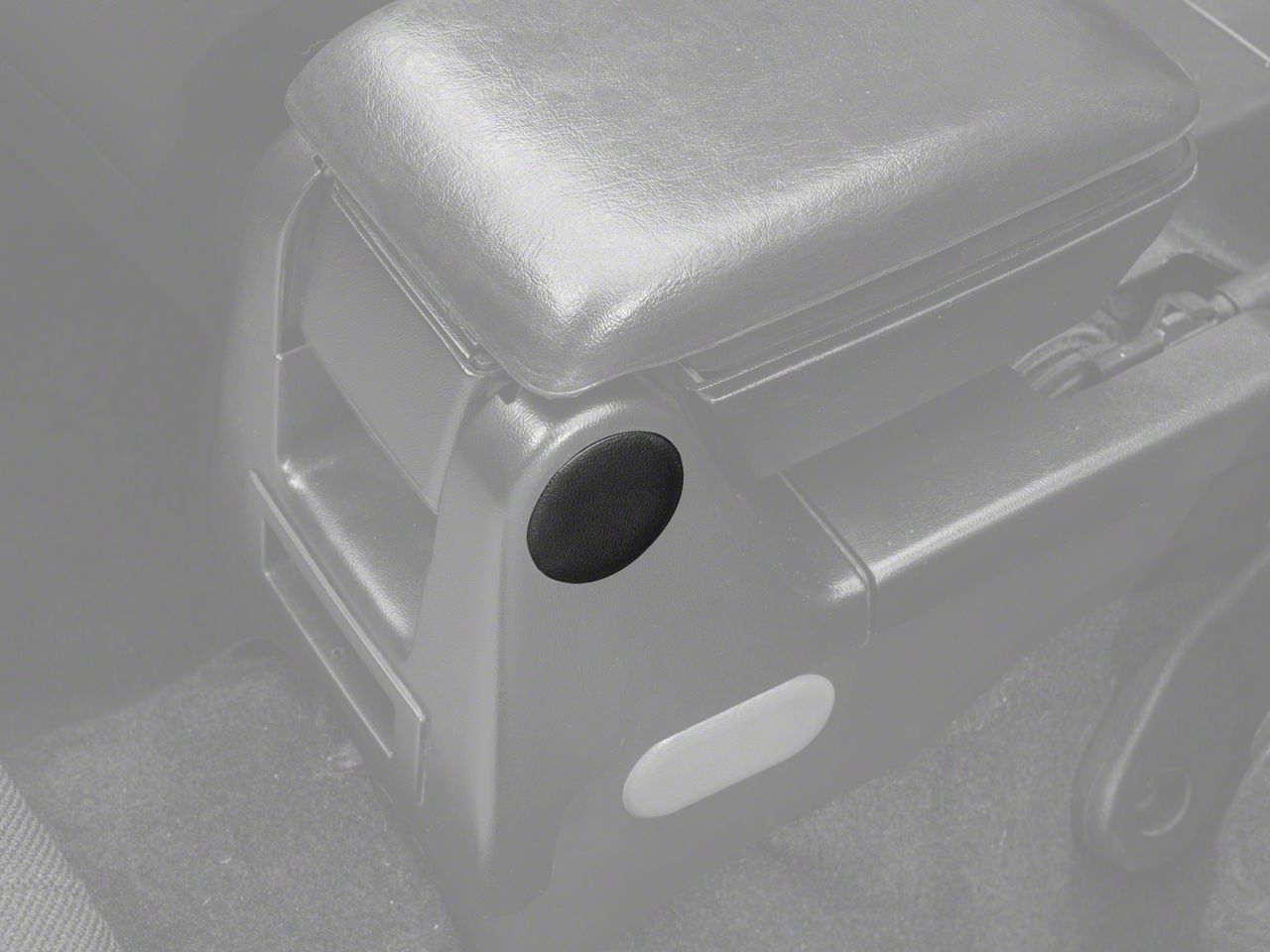 Center Console Round Access Plug - Black (87-93 All)