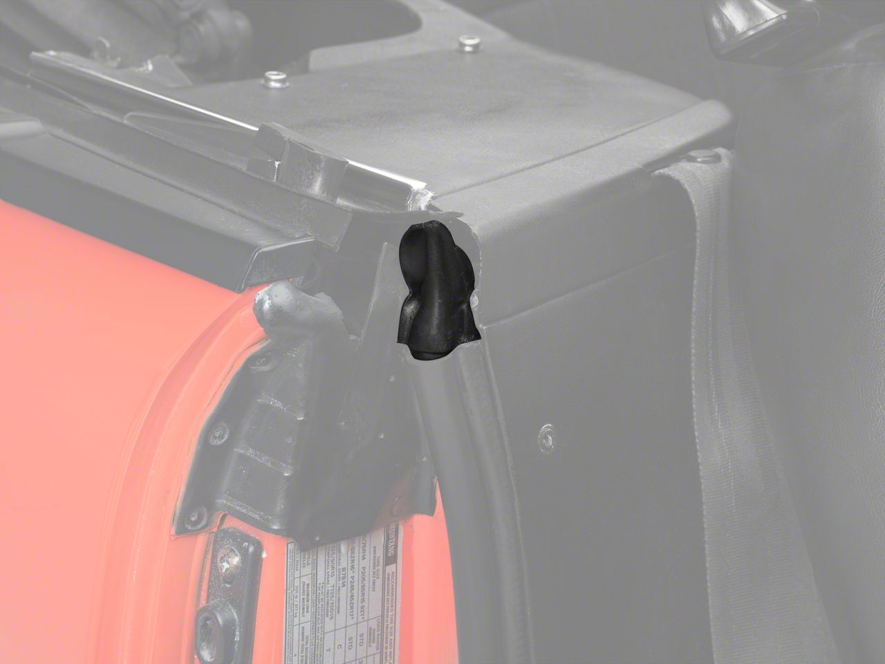 Convertible Door End Cap Weatherstripping - Pair (83-93 All)