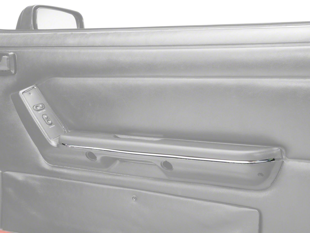 Chrome Arm Rest Accent Trim - Pair (87-93 All)