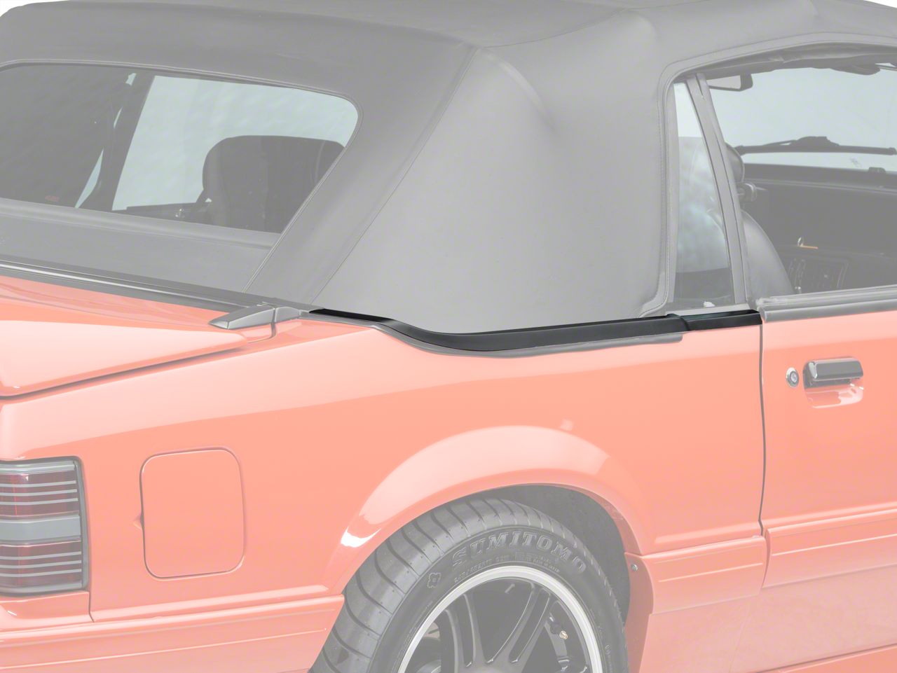 Convertible Top Boot Well Molding - RH (83-86)