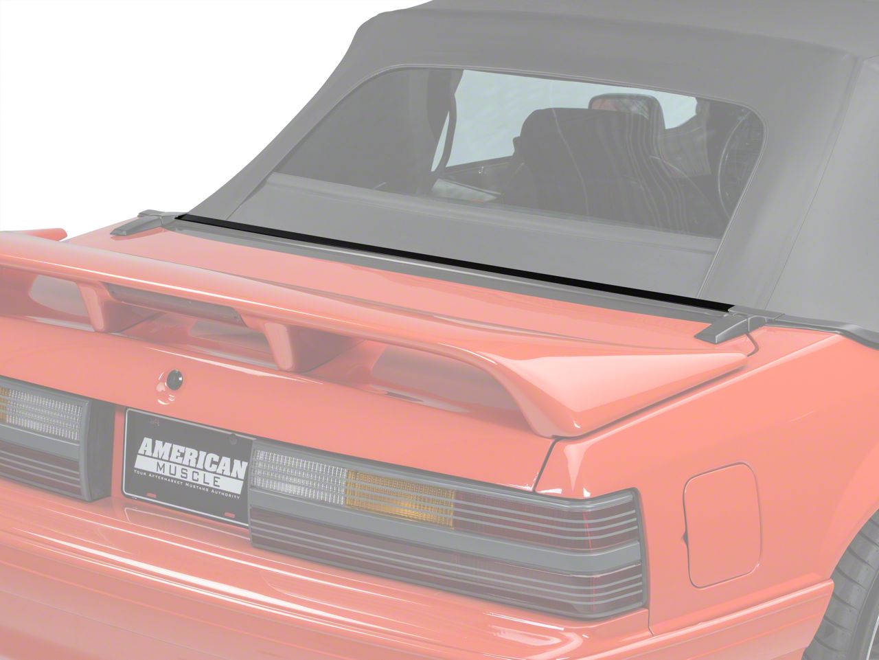 Rear Center Well Molding Weatherstripping - Convertible (87-93 All)