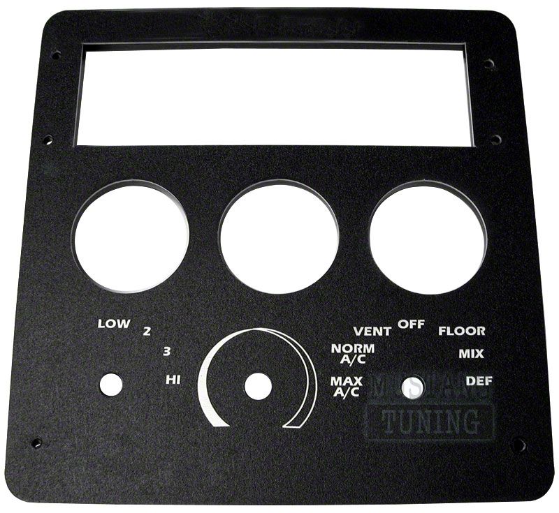 Foxbody Mustang Radio/HVAC Relocation Panel (9093 All) Free Shipping