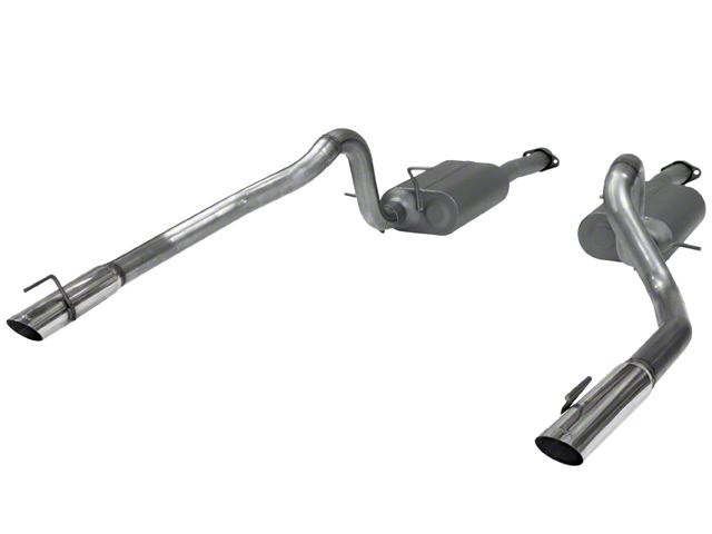 Flowmaster American Thunder Catback Exhaust - Stainless Steel (99-04 GT, Mach 1)