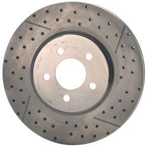 Ford Racing Cross Drilled and Slotted Rotors (Front Pair 94-04 Cobra, Bullitt, Mach 1)