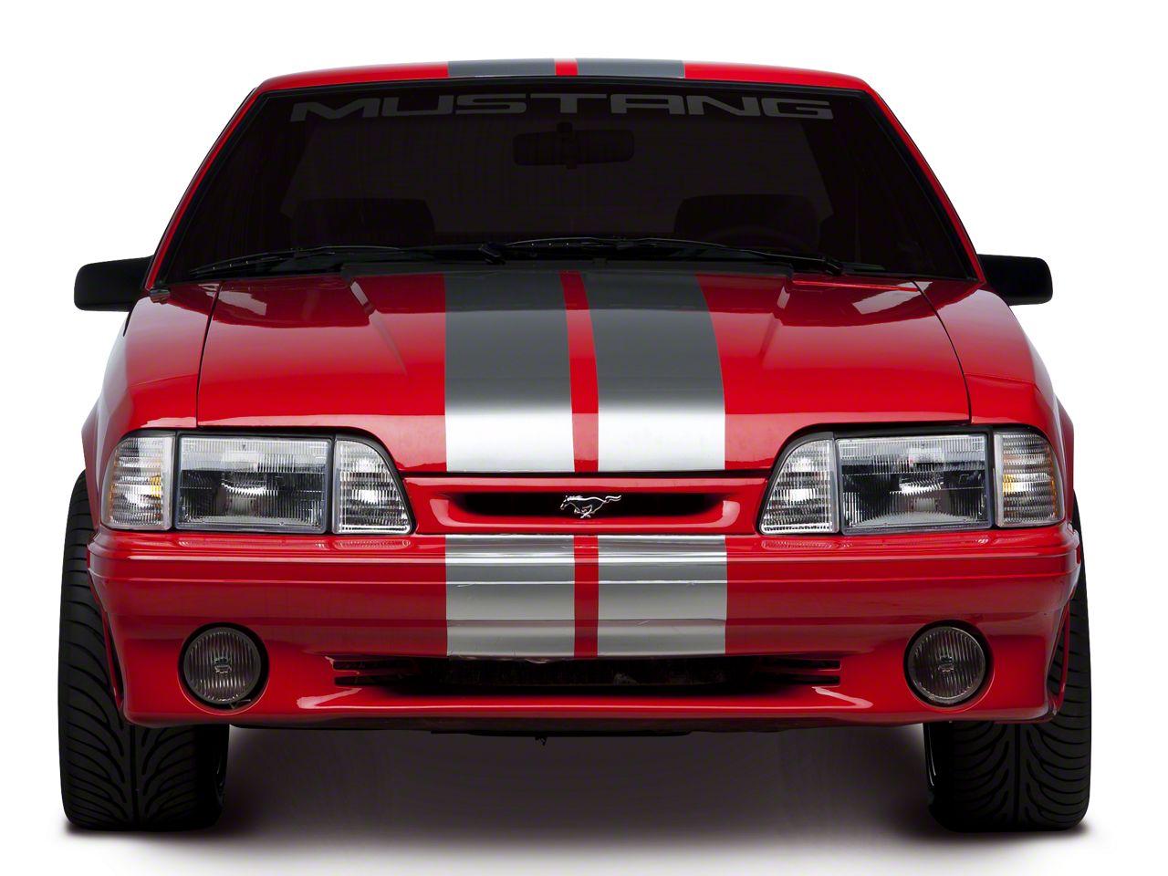 Silver Lemans Stripes - 8in (79-93 All)