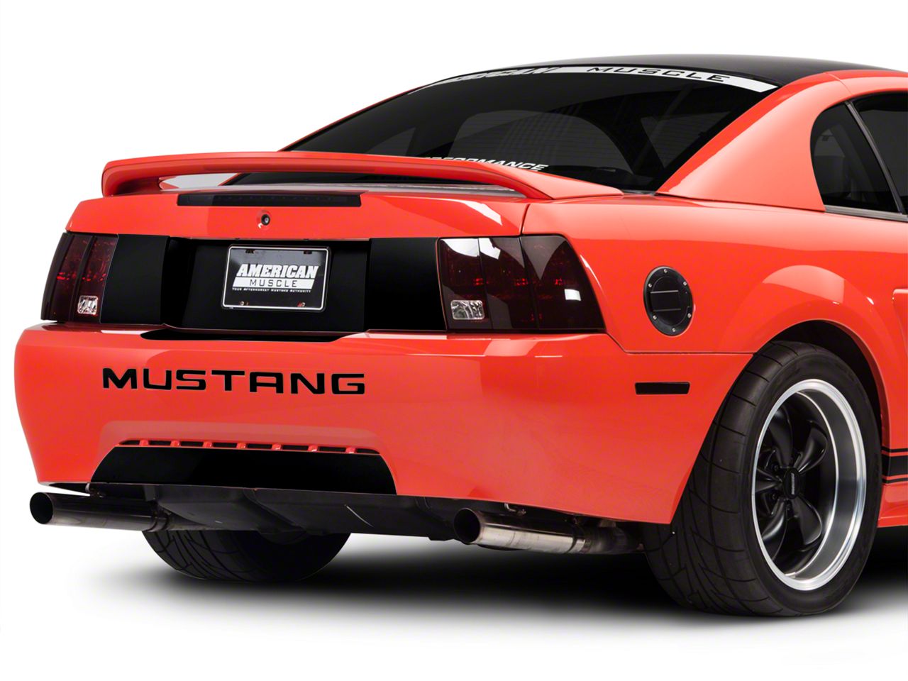 Gloss Black Lower Rear Valance Decal (99-04 GT, V6, Mach 1)