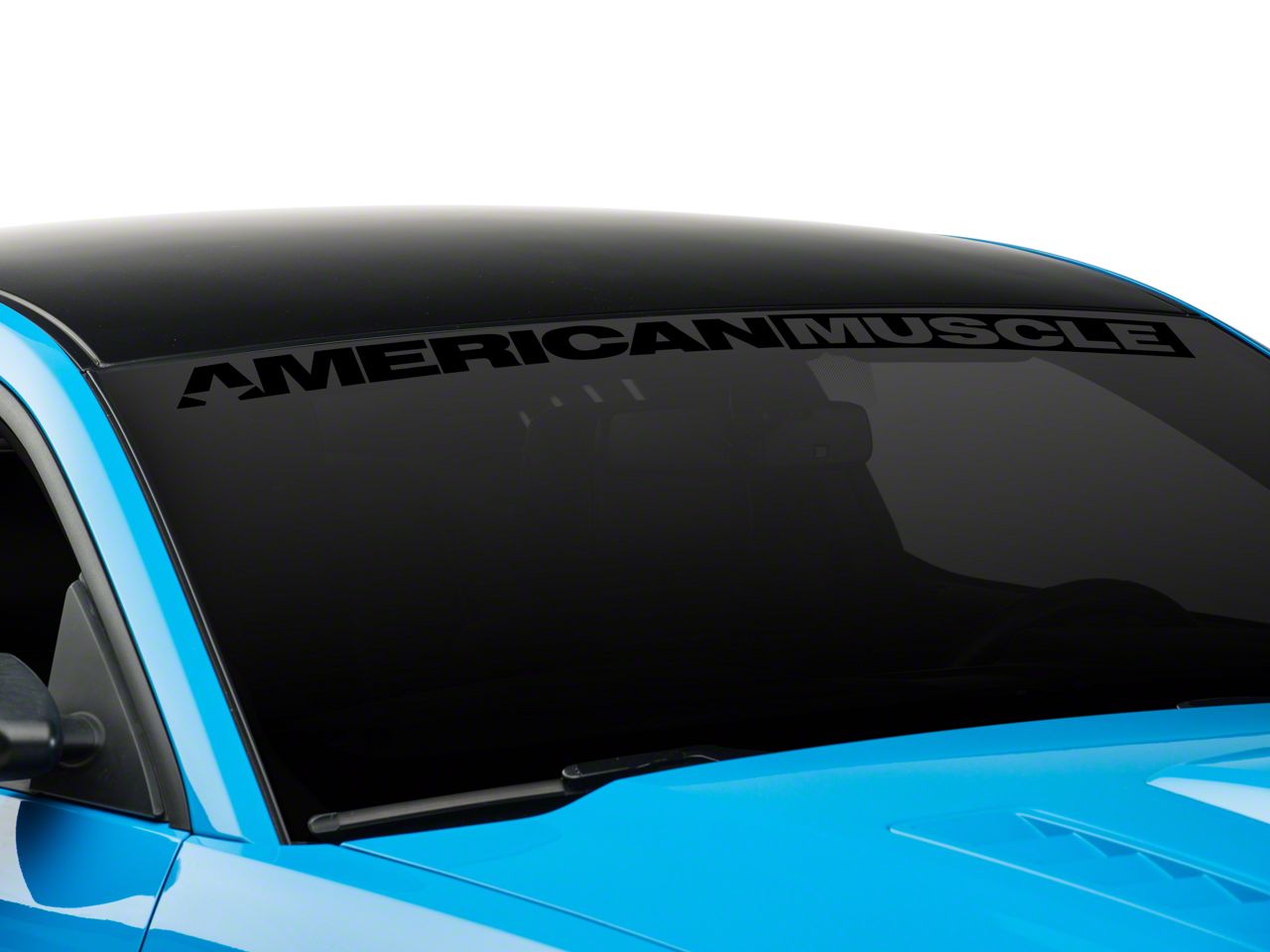 AmericanMuscle Windshield Banner - Black (05-13 All)